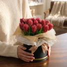 Crimson Tulip Candles - Standard