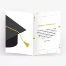 Personalized Graduation Greeting Card - Standard Message