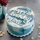 Oceanic Ombre Message Cake - default