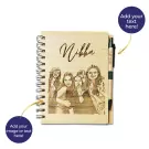 Personalized Bamboo Portrait Notebook - default