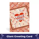 Love Scrabble Giant Card - Standard