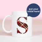 Plaid Monogram Mug - Standard