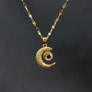 100 I Love You’s Crescent Necklace - default