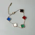 Fiona Four Leaf Clover Bracelet - Colorful