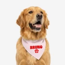 Custom Pet Bandana - Pink