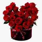 Red Majesty Velvet Box (23 Ecuadorian Roses) - Standard