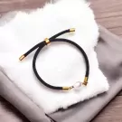 Fresh Water Pearl Friendship Bracelet - Black Strap