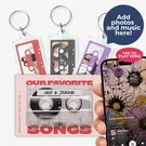 Cassette Tape Music Keychain 1