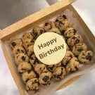 Giant Dark Bliss Cookies - Happy Birthday