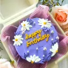 Purple Me Daisy Bento cake - Chocolate