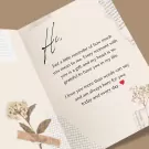 Personalized I Love You Greeting Card - Standard Message