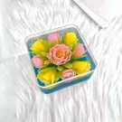 Pocket of Blooms Jelly Bento Cake - Blue