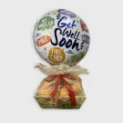 Orange Oasis Basket - With Balloon