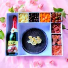 Festive Graze Box with May's Sparkling Juice - Red Grape Sparkling Juice