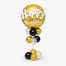 Golden Birthday Balloon Stand 1