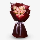 Heartfelt Blush (12 Ecuadorian Roses) - Standard