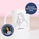 Personalized Line Art Mug - default