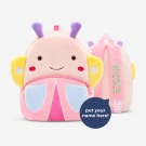 Personalized Plush Backpack - Butterfly bag