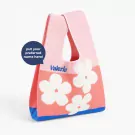 Personalized Knitted Handbag - Pink Heart