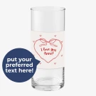 I Love You Cylindrical Vase - Medium