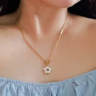 Pia Flower Necklace - Standard