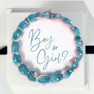 Burn Away Gender Reveal Cake - default