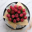 Crimson Tulip Candles - Standard