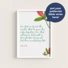Personalized Bible Verse Frame - Standard
