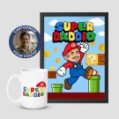 Super Daddio Mug & Frame Bundle - Colored Mug