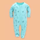 Coby Frog Suit for 0-3 months - Blue Animals
