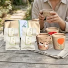 Porcelain Tea Moments Set - Grape Jasmine Green Tea Bag
