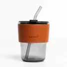 Glass Cup with Straw - default