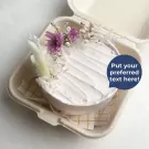 Purple Bloom Bento Cake - Standard