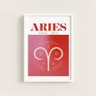 Zodiac A3 Framed Poster - Aries