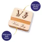 Personalized Wooden Phone Stand - default