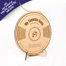 Personalized Wooden Vinyl Record - default
