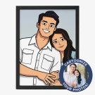 Personalized Cartoon Photo Frame - Standard