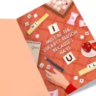 Love Scrabble Giant Card - Standard