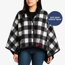 Personalized Plaid Poncho - Standard