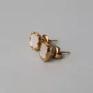 Lily White Cube Earrings - default