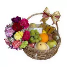 Carnation Fruit & Floral Basket - default