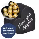 Personalized Ferrero Heart Box. - Standard