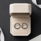 Silver Thin Hoops - Standard
