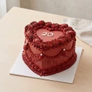 Ruby Red Heart Cake - Standard