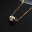 Dione Barrel Necklace - Gold