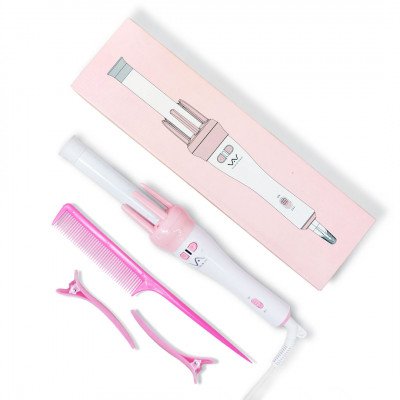 Amazon.com: Automatic Hair Curler, Portable Cordless Curling Iron,  Rechargeable Rotating Ceramic Barrel Wireless Hair Curler, Hair Curler Wand  with Timer and Temperature Pink Small : Beauty & Personal Care