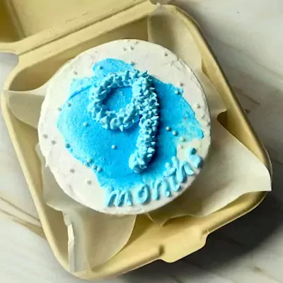 Number Munch Bento Cake - Blue Number - Red Velvet