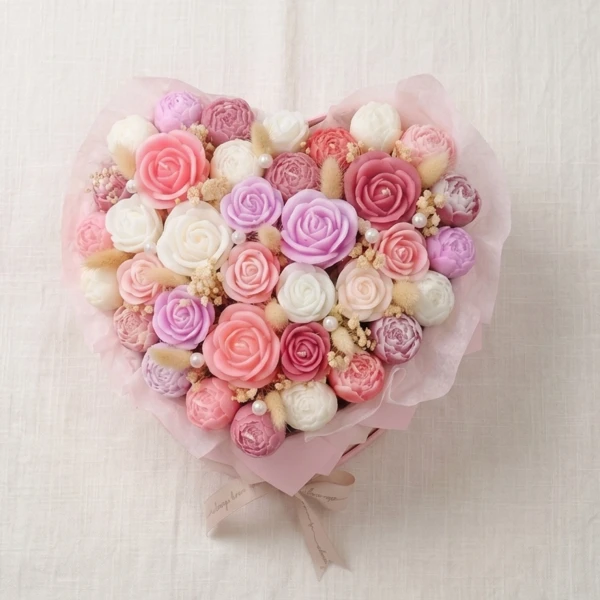 Blushing Ivory Candles - Standard