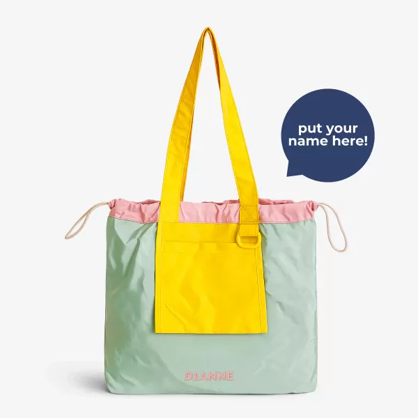 Color Pop Foldable Tote - Lemon Mist