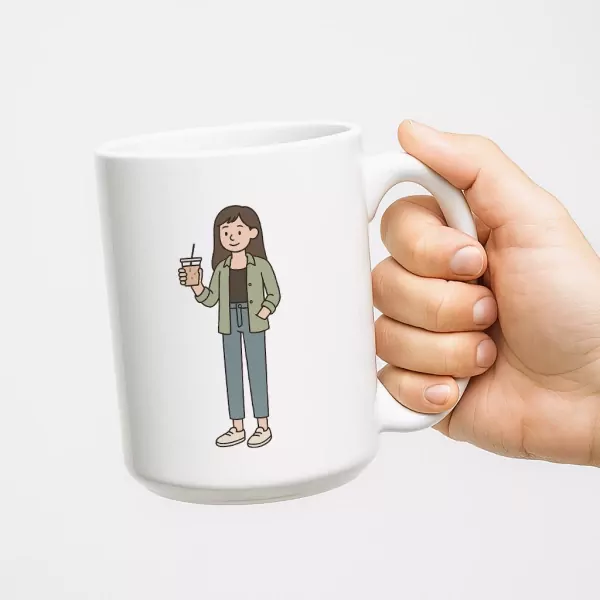 Personalized Illustration Mug - Ceramic